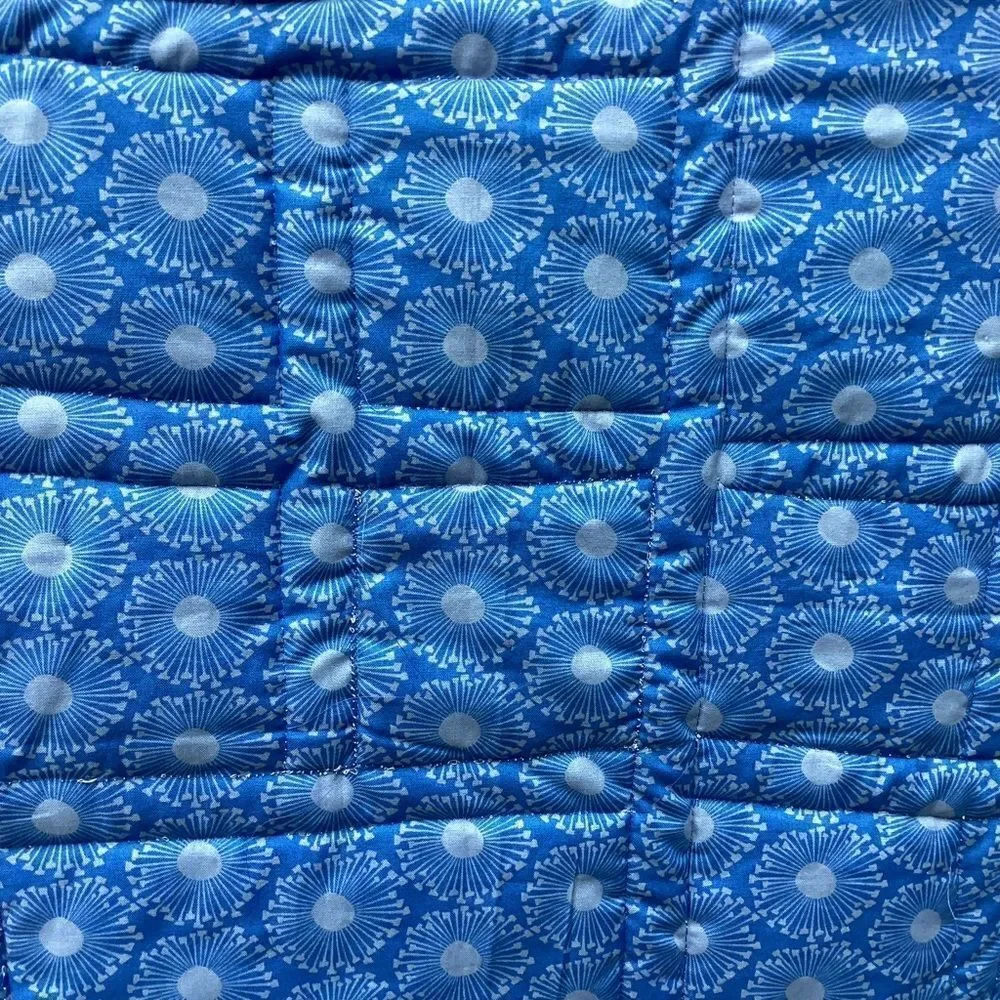 NWT. Hand Crafted Liberty Tana Lawn Fabrics Lap Quilt Garden Views